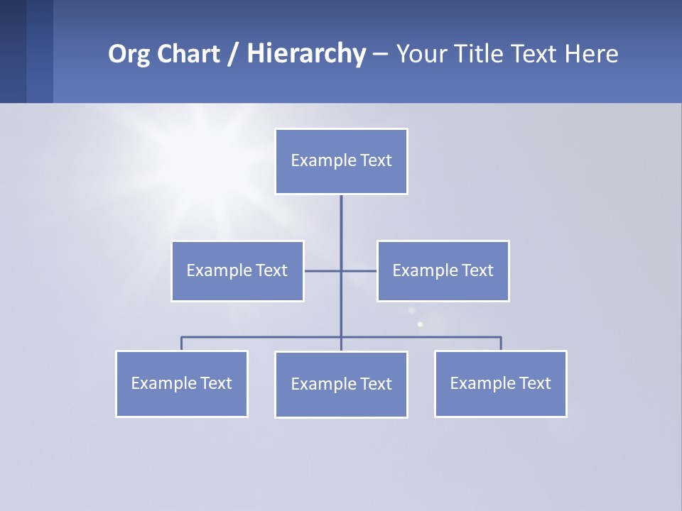 The Sun Is Shining Brightly In The Blue Sky PowerPoint Template