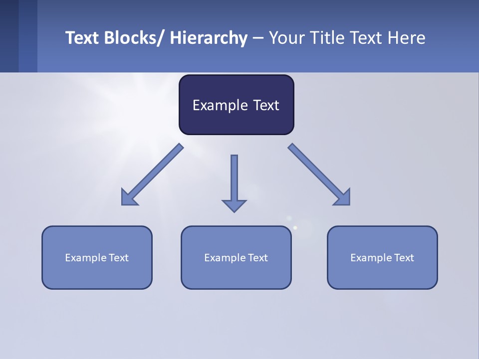 The Sun Is Shining Brightly In The Blue Sky PowerPoint Template