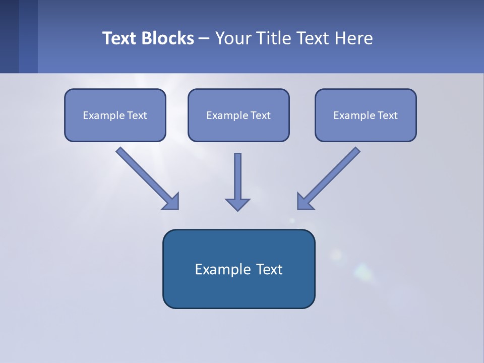 The Sun Is Shining Brightly In The Blue Sky PowerPoint Template