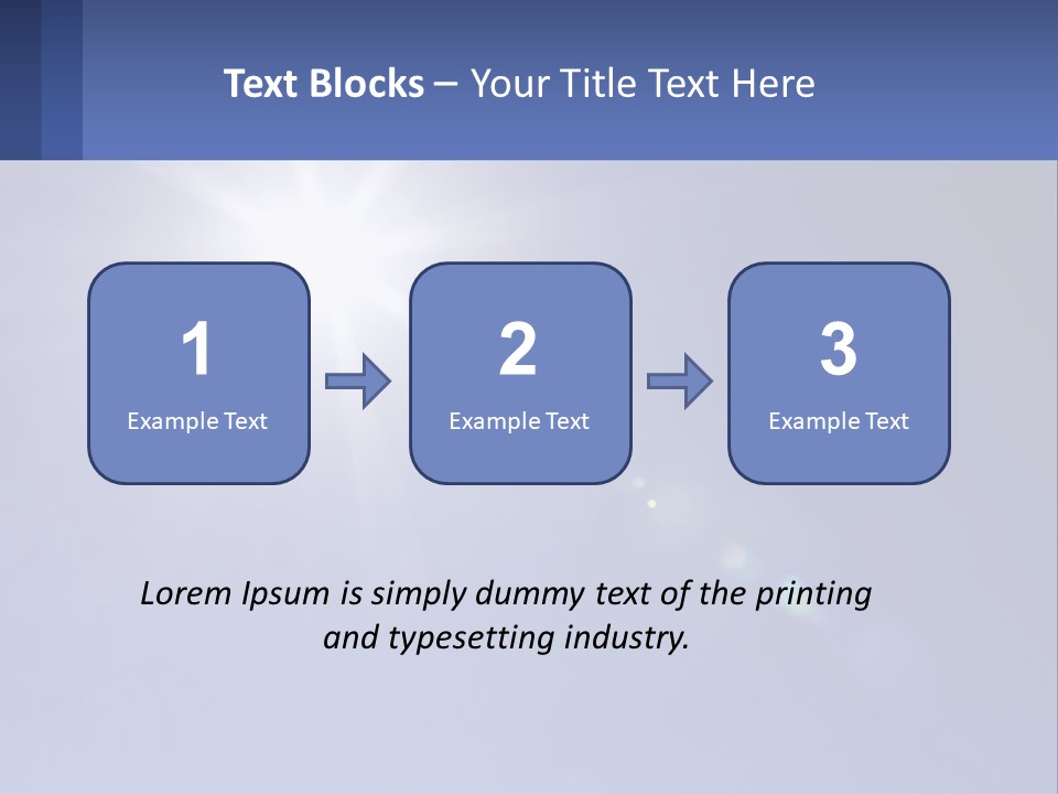 The Sun Is Shining Brightly In The Blue Sky PowerPoint Template