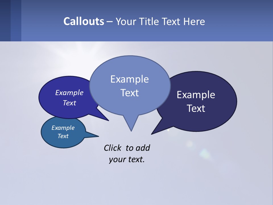 The Sun Is Shining Brightly In The Blue Sky PowerPoint Template