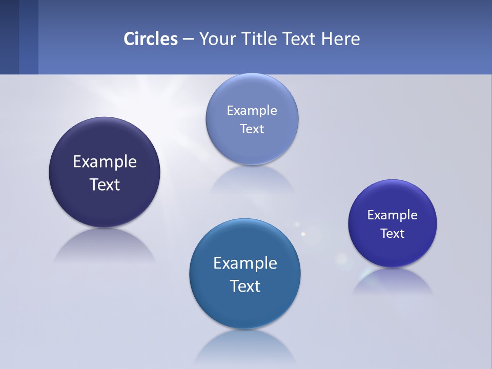 The Sun Is Shining Brightly In The Blue Sky PowerPoint Template