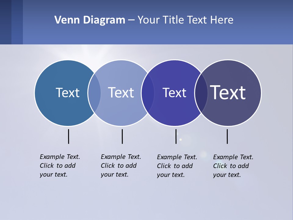 The Sun Is Shining Brightly In The Blue Sky PowerPoint Template