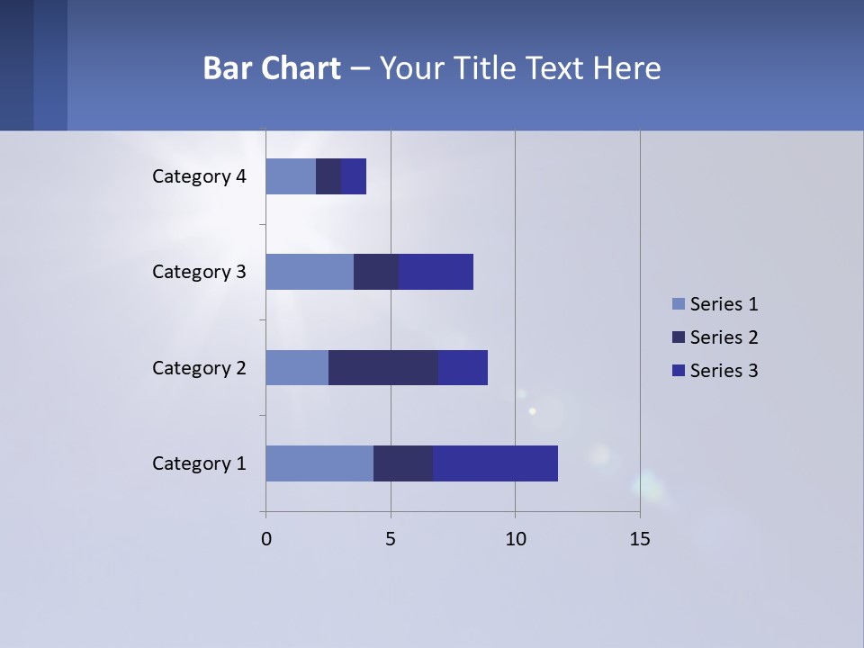 The Sun Is Shining Brightly In The Blue Sky PowerPoint Template