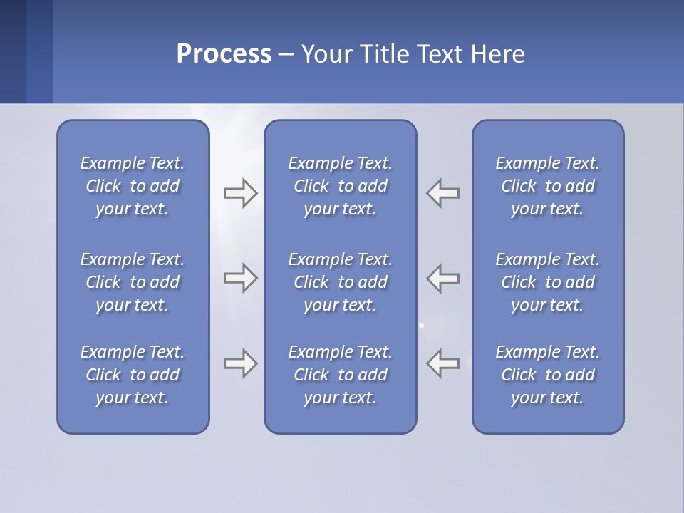 The Sun Is Shining Brightly In The Blue Sky PowerPoint Template