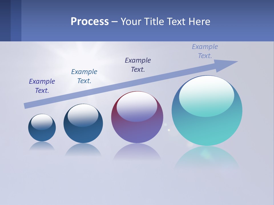 The Sun Is Shining Brightly In The Blue Sky PowerPoint Template