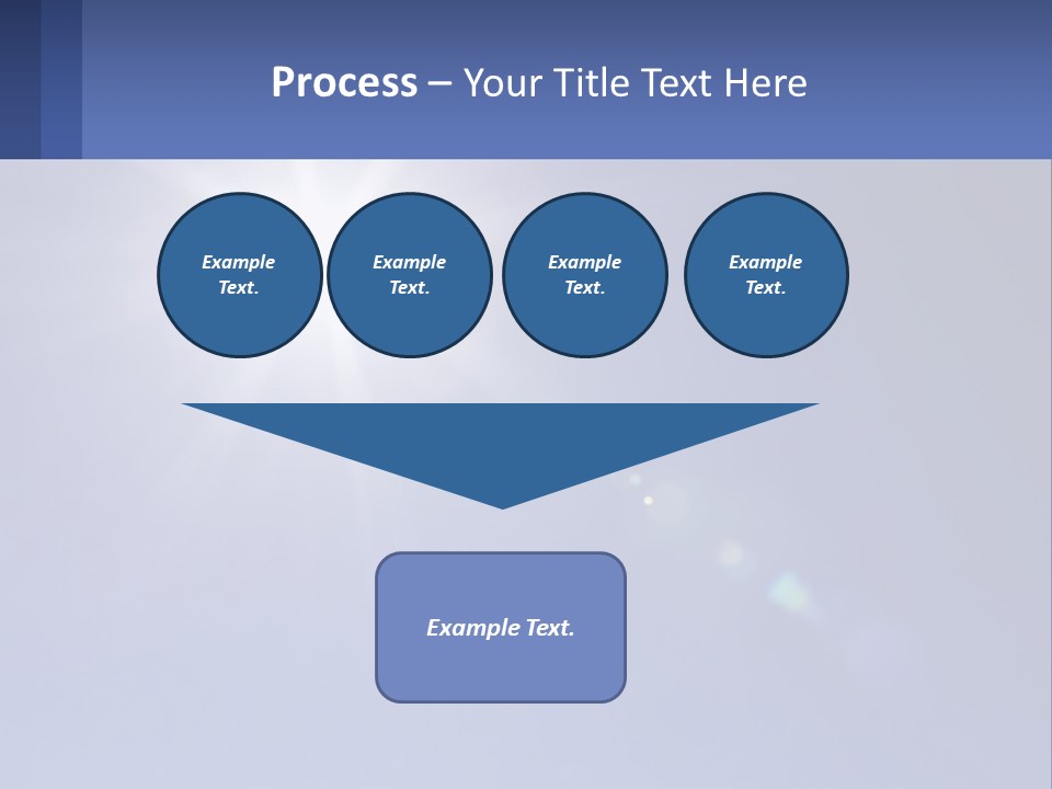 The Sun Is Shining Brightly In The Blue Sky PowerPoint Template
