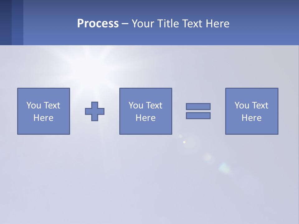 The Sun Is Shining Brightly In The Blue Sky PowerPoint Template