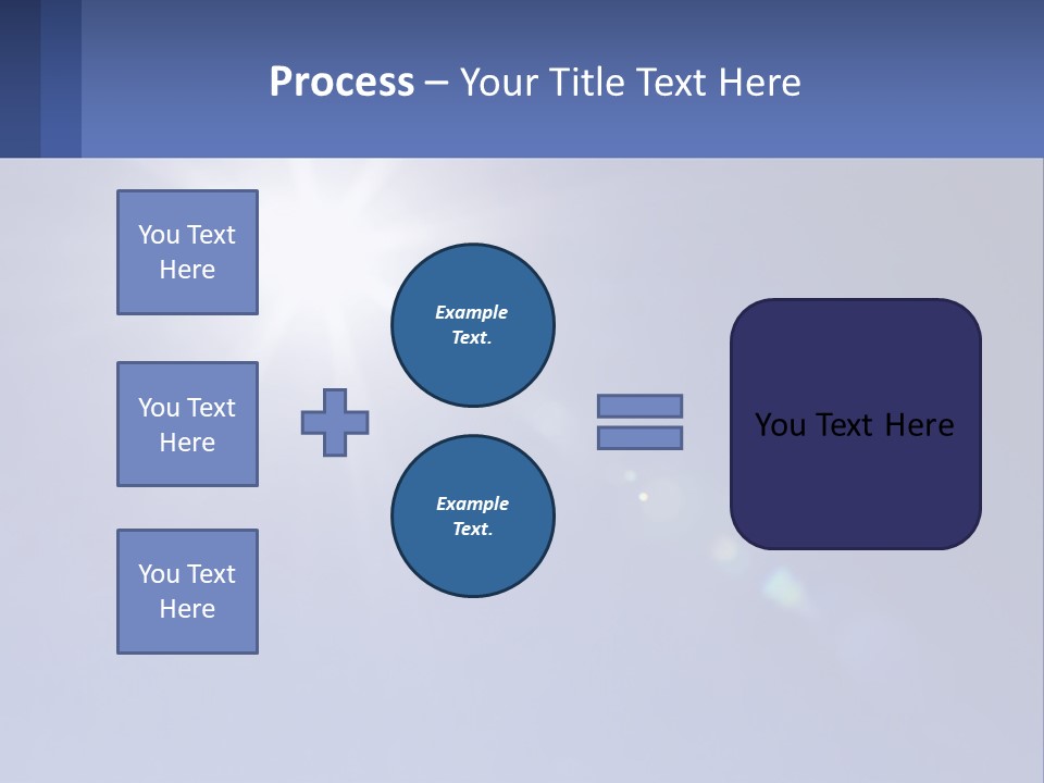 The Sun Is Shining Brightly In The Blue Sky PowerPoint Template