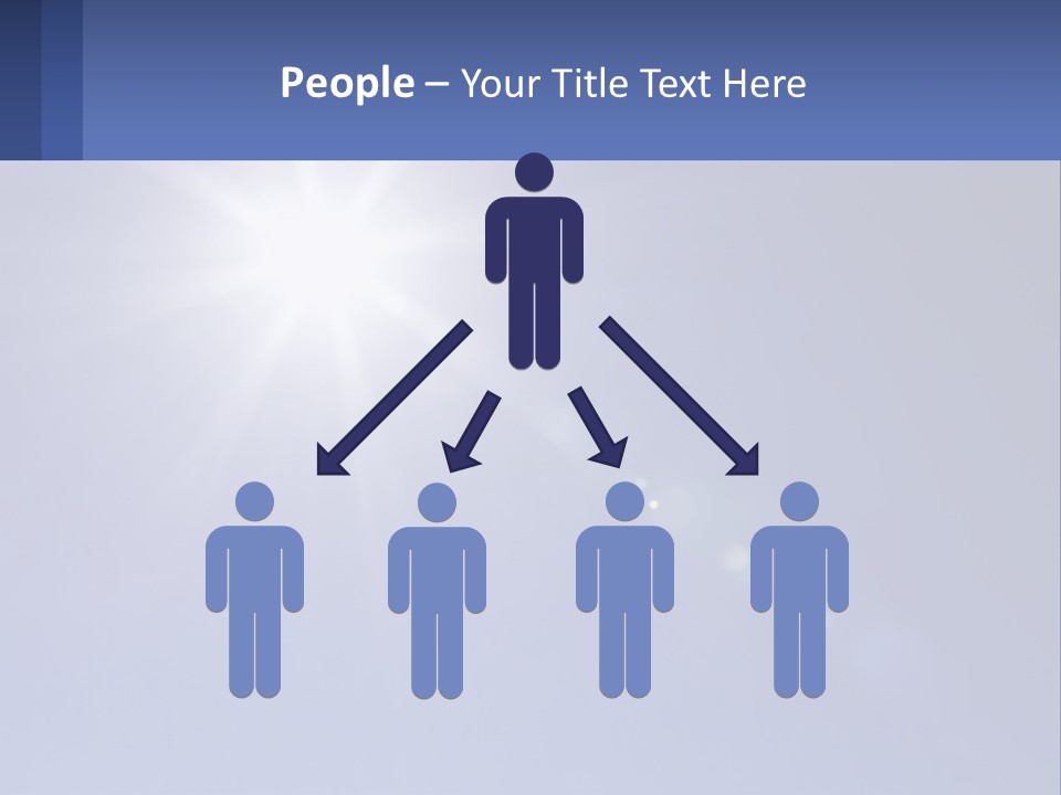 The Sun Is Shining Brightly In The Blue Sky PowerPoint Template