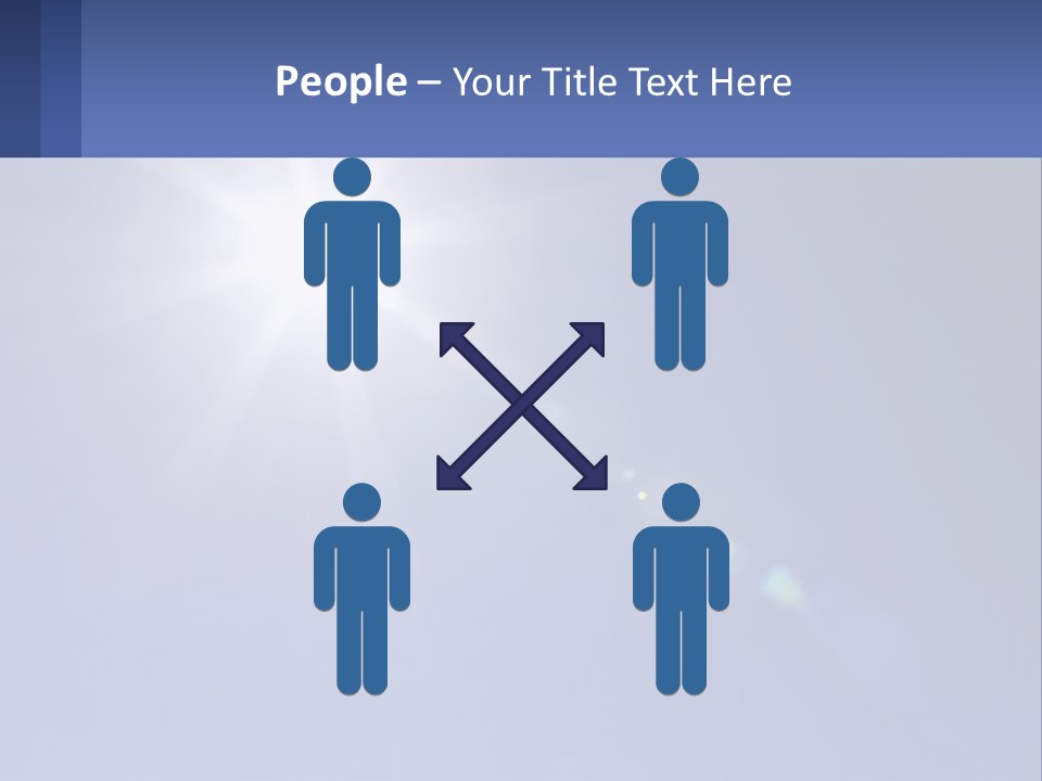 The Sun Is Shining Brightly In The Blue Sky PowerPoint Template