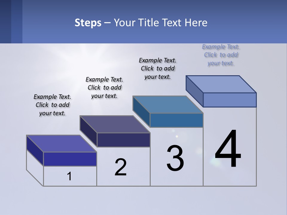 The Sun Is Shining Brightly In The Blue Sky PowerPoint Template
