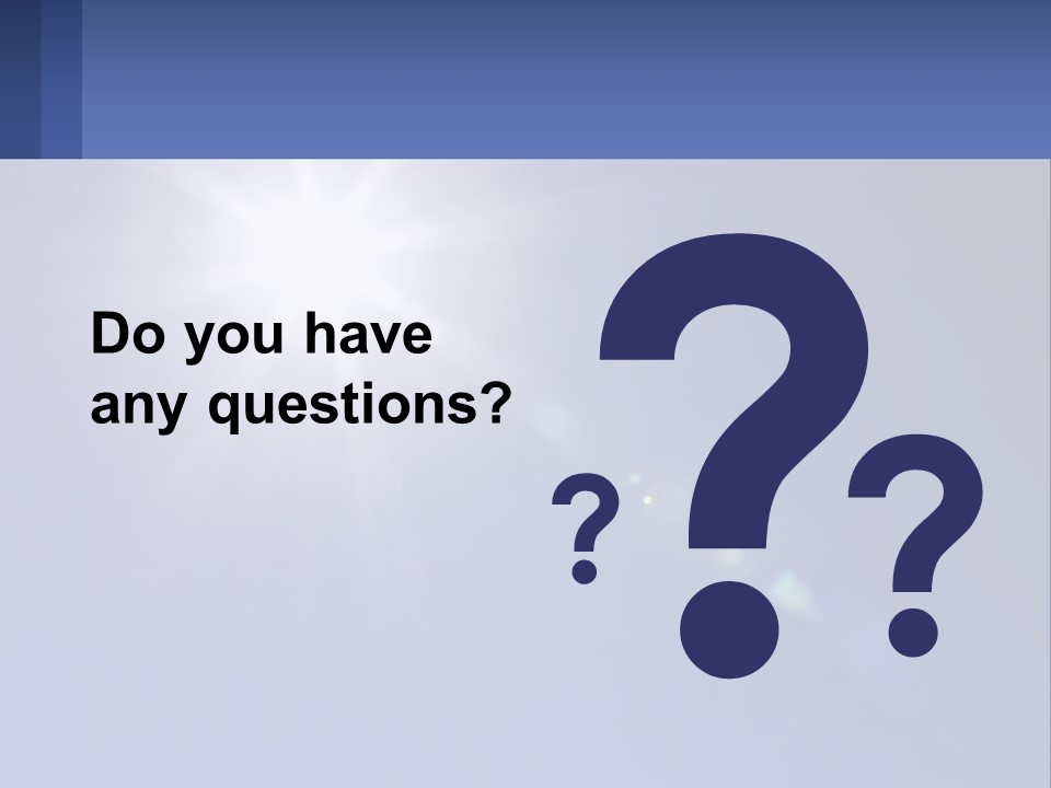 The Sun Is Shining Brightly In The Blue Sky PowerPoint Template