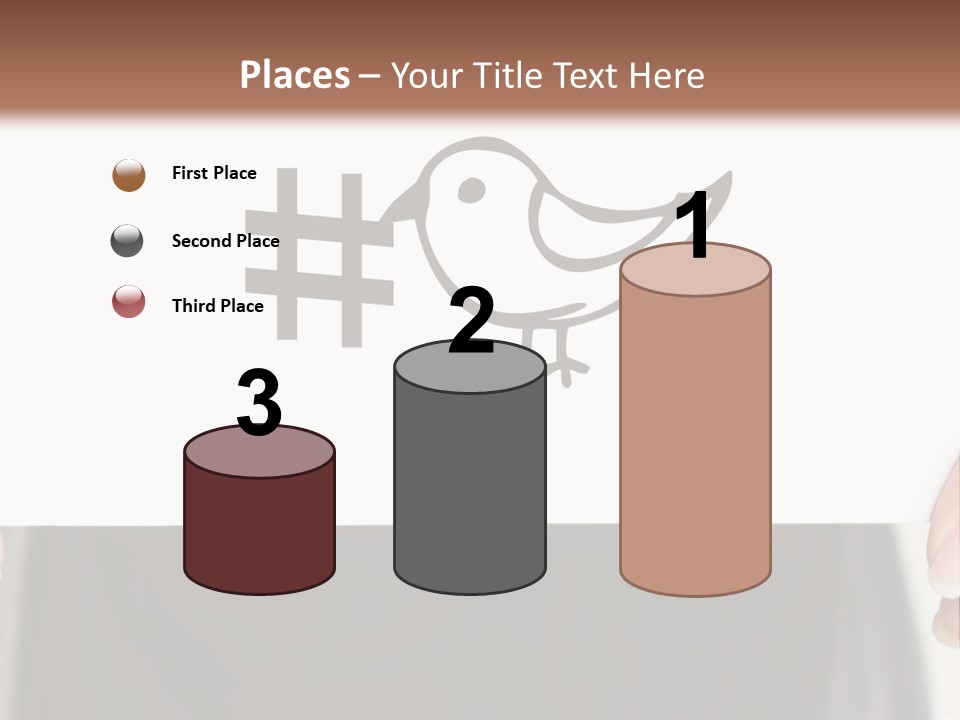 A Person Holding A Piece Of Paper With A Bird On It PowerPoint Template