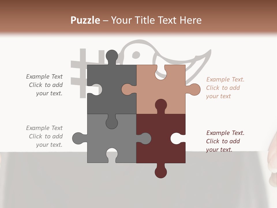 A Person Holding A Piece Of Paper With A Bird On It PowerPoint Template