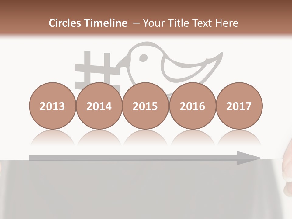 A Person Holding A Piece Of Paper With A Bird On It PowerPoint Template