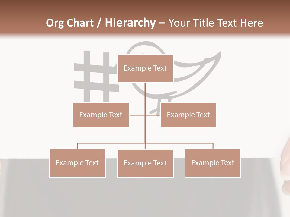 A Person Holding A Piece Of Paper With A Bird On It PowerPoint Template