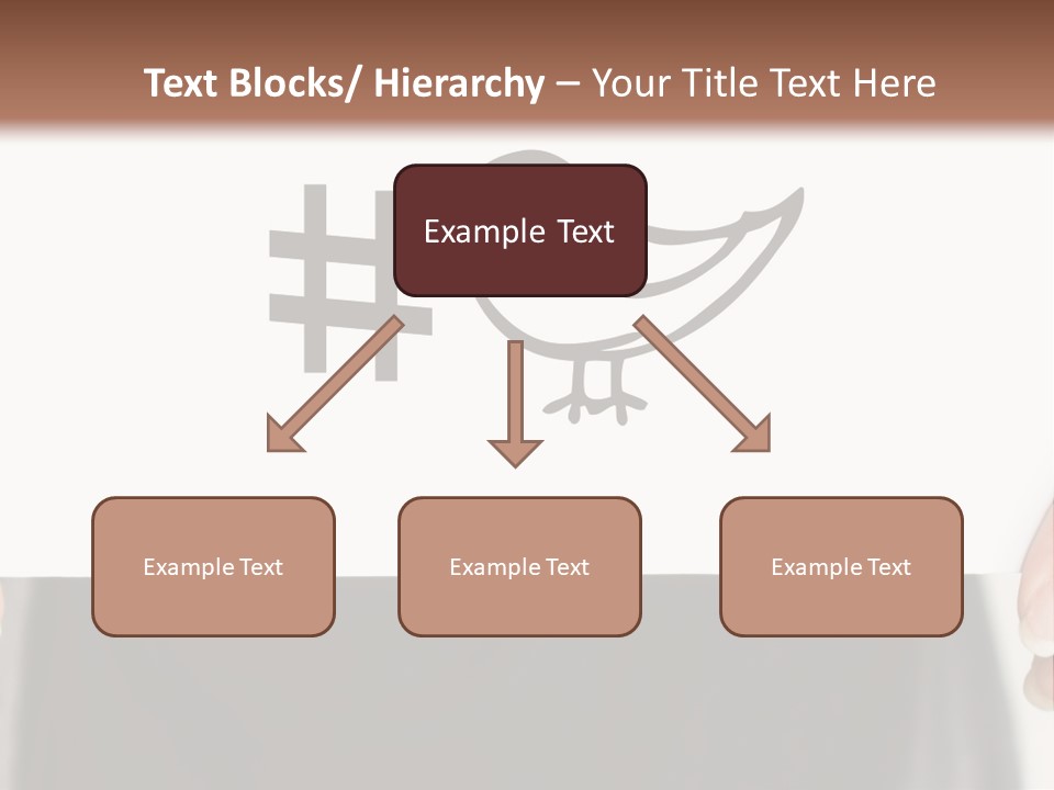 A Person Holding A Piece Of Paper With A Bird On It PowerPoint Template