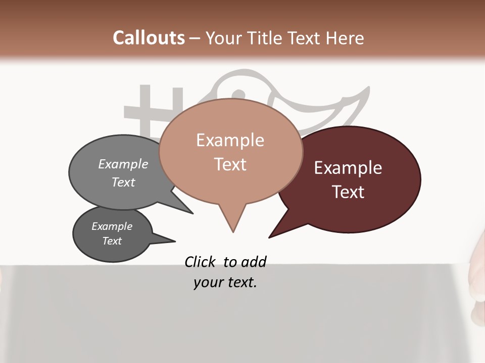 A Person Holding A Piece Of Paper With A Bird On It PowerPoint Template