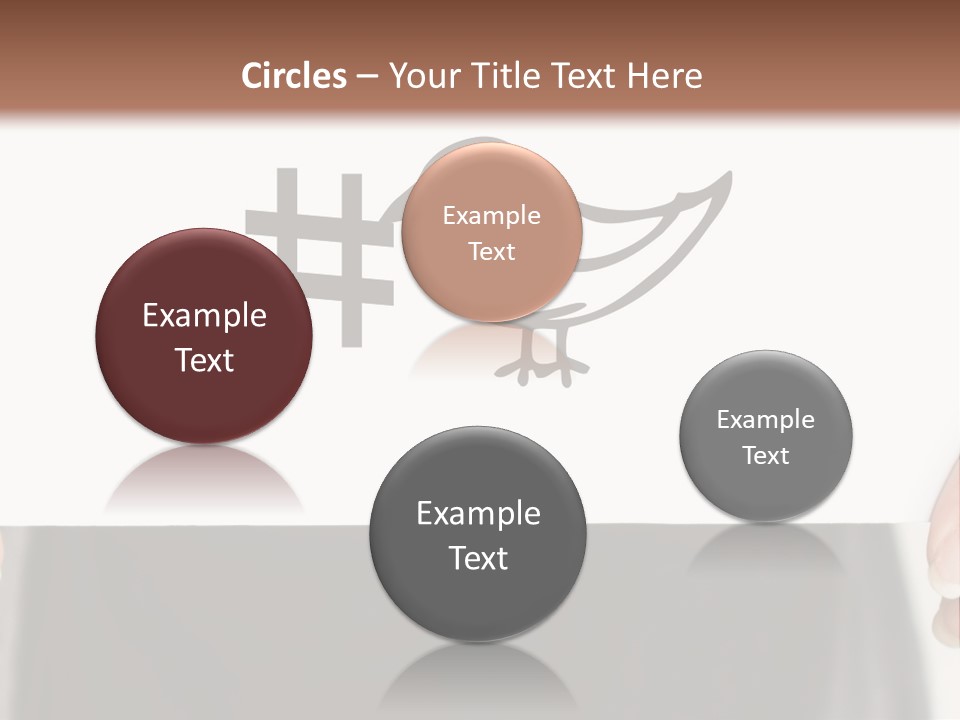 A Person Holding A Piece Of Paper With A Bird On It PowerPoint Template