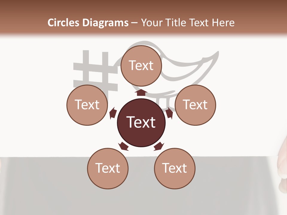 A Person Holding A Piece Of Paper With A Bird On It PowerPoint Template