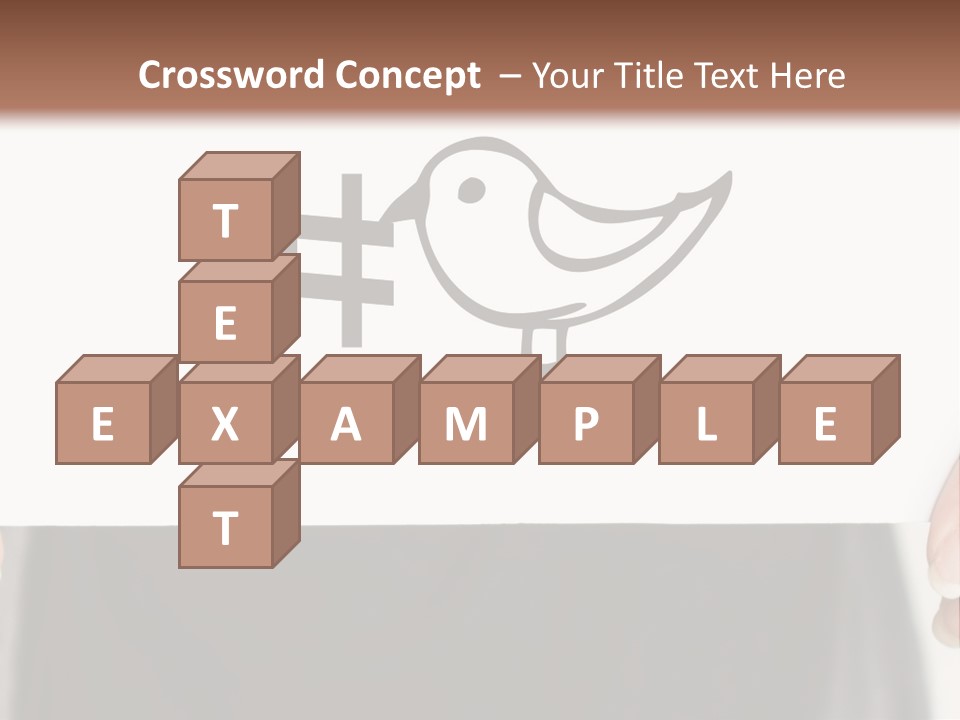 A Person Holding A Piece Of Paper With A Bird On It PowerPoint Template