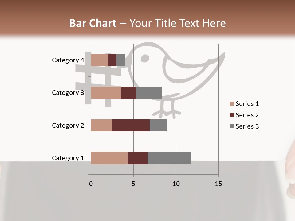 A Person Holding A Piece Of Paper With A Bird On It PowerPoint Template