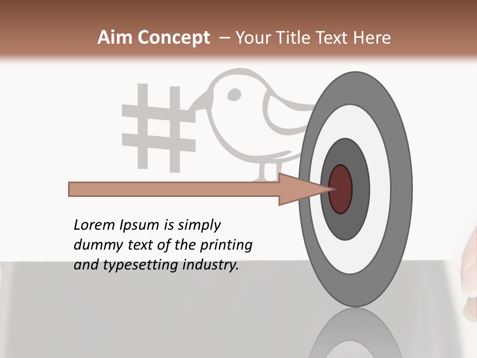 A Person Holding A Piece Of Paper With A Bird On It PowerPoint Template