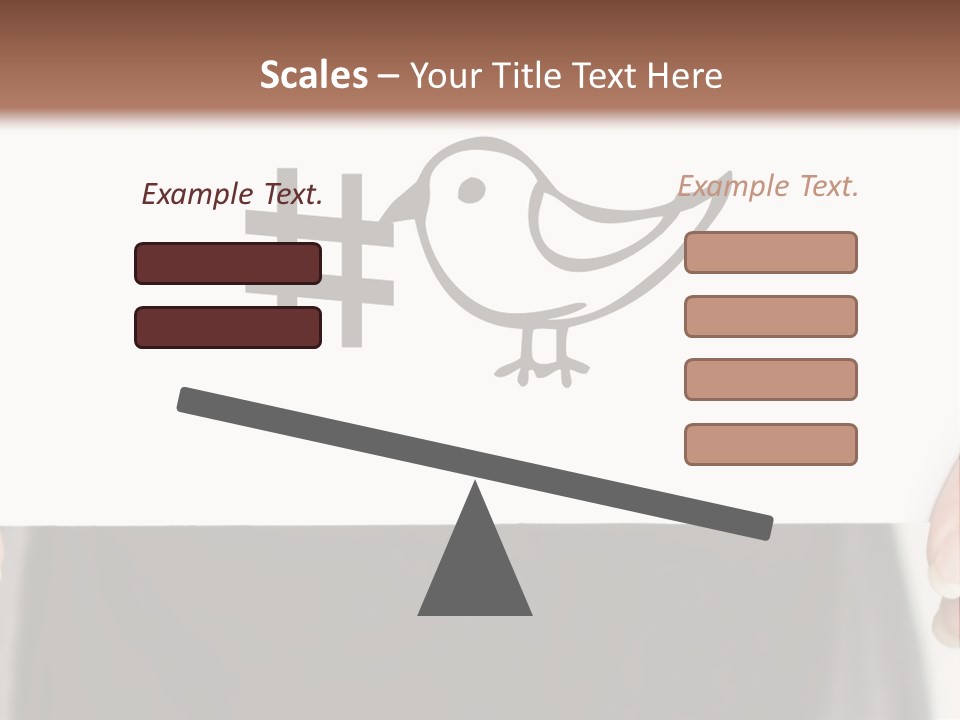 A Person Holding A Piece Of Paper With A Bird On It PowerPoint Template