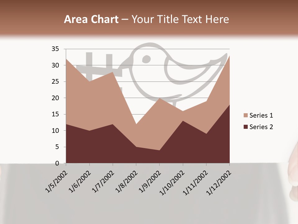 A Person Holding A Piece Of Paper With A Bird On It PowerPoint Template
