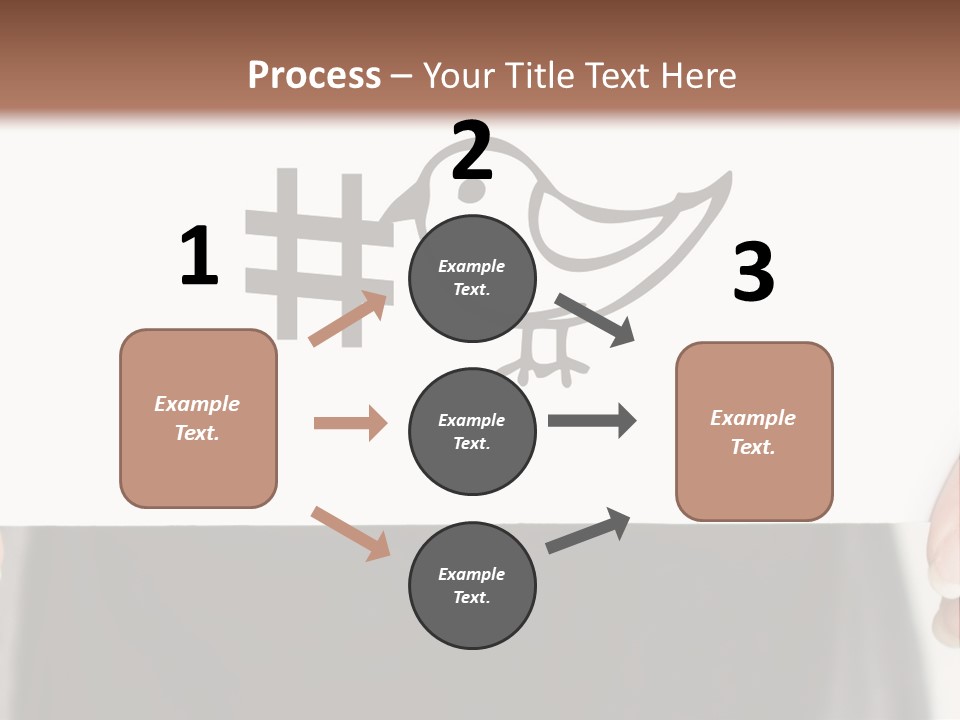 A Person Holding A Piece Of Paper With A Bird On It PowerPoint Template