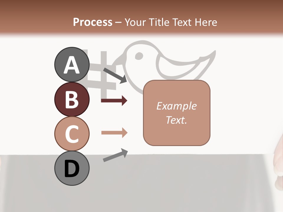 A Person Holding A Piece Of Paper With A Bird On It PowerPoint Template