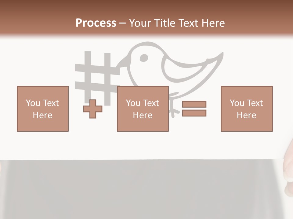 A Person Holding A Piece Of Paper With A Bird On It PowerPoint Template