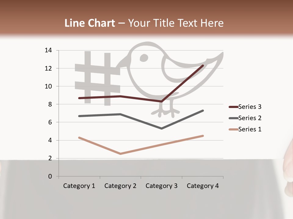 A Person Holding A Piece Of Paper With A Bird On It PowerPoint Template