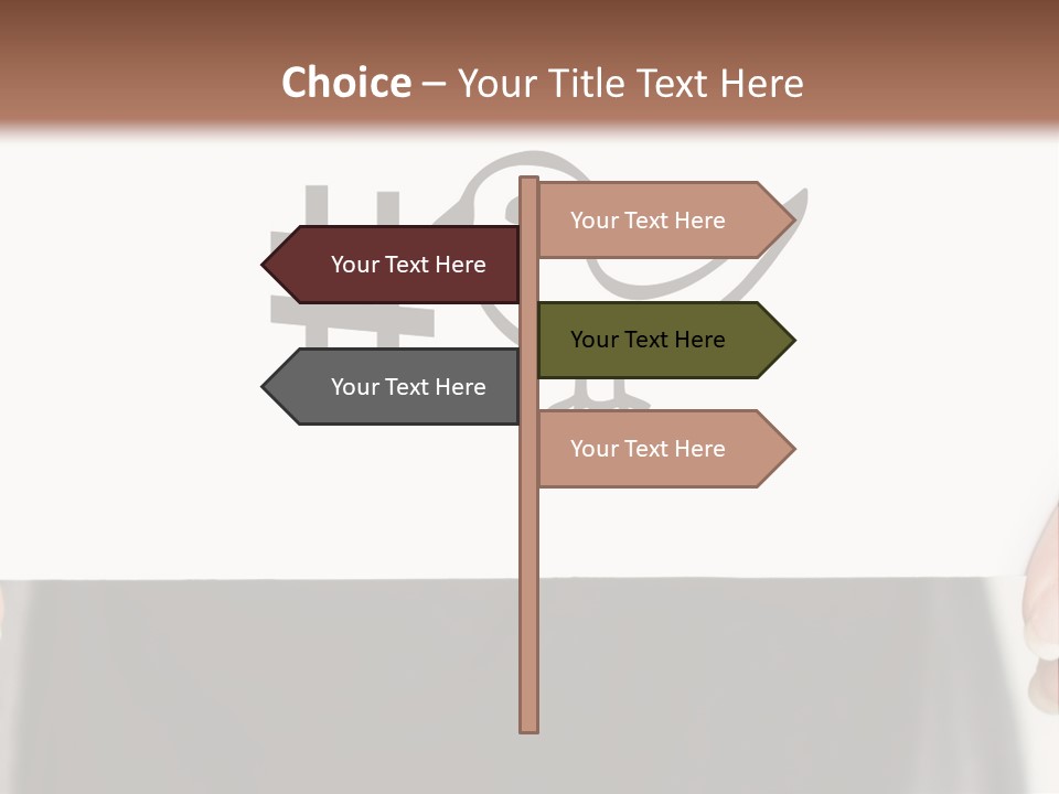 A Person Holding A Piece Of Paper With A Bird On It PowerPoint Template