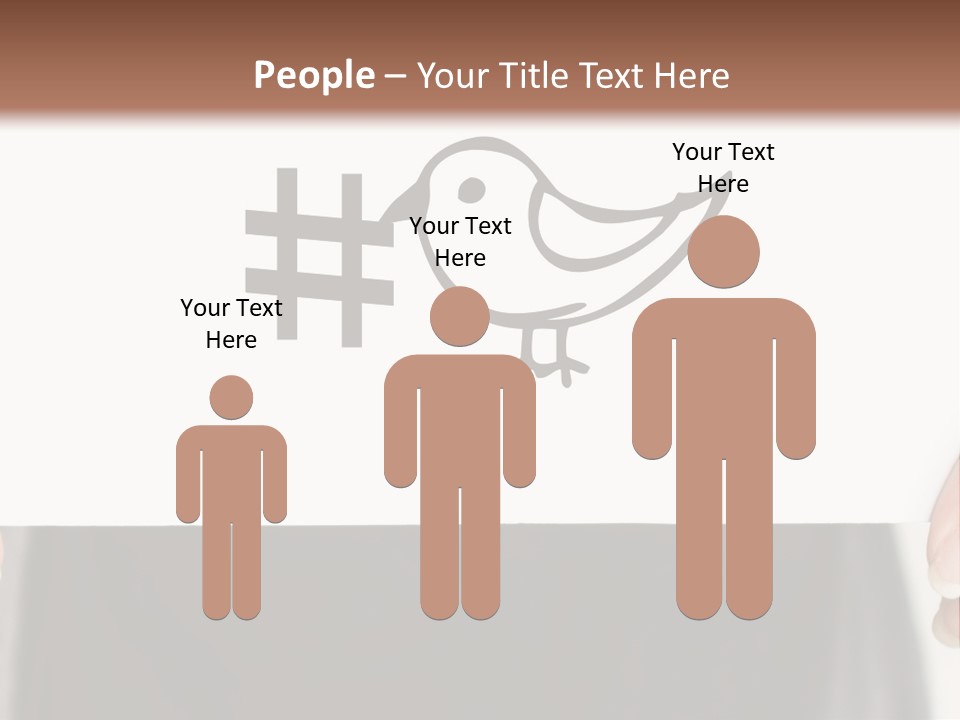 A Person Holding A Piece Of Paper With A Bird On It PowerPoint Template