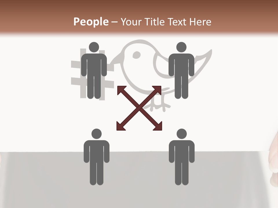 A Person Holding A Piece Of Paper With A Bird On It PowerPoint Template