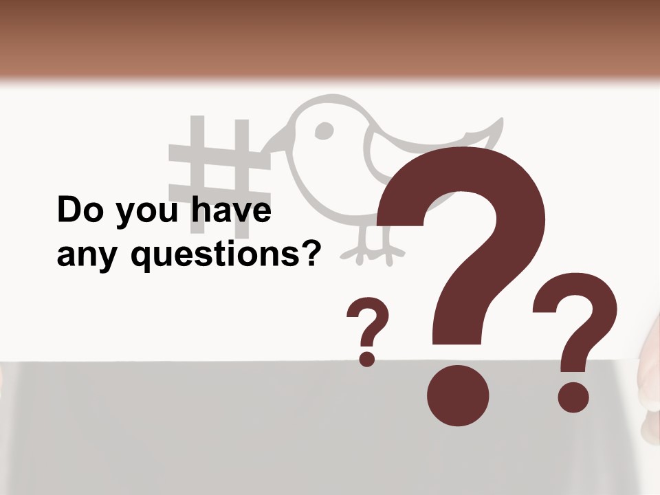 A Person Holding A Piece Of Paper With A Bird On It PowerPoint Template