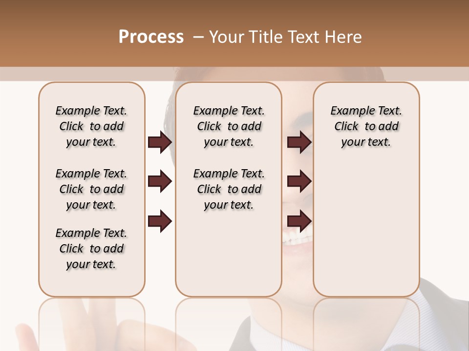 A Man In A Suit Making A Peace Sign PowerPoint Template