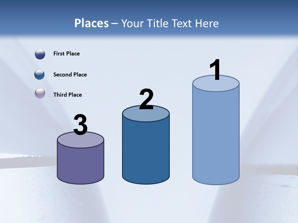 A Vase With A Fish Inside Of It On A Blue Background PowerPoint Template