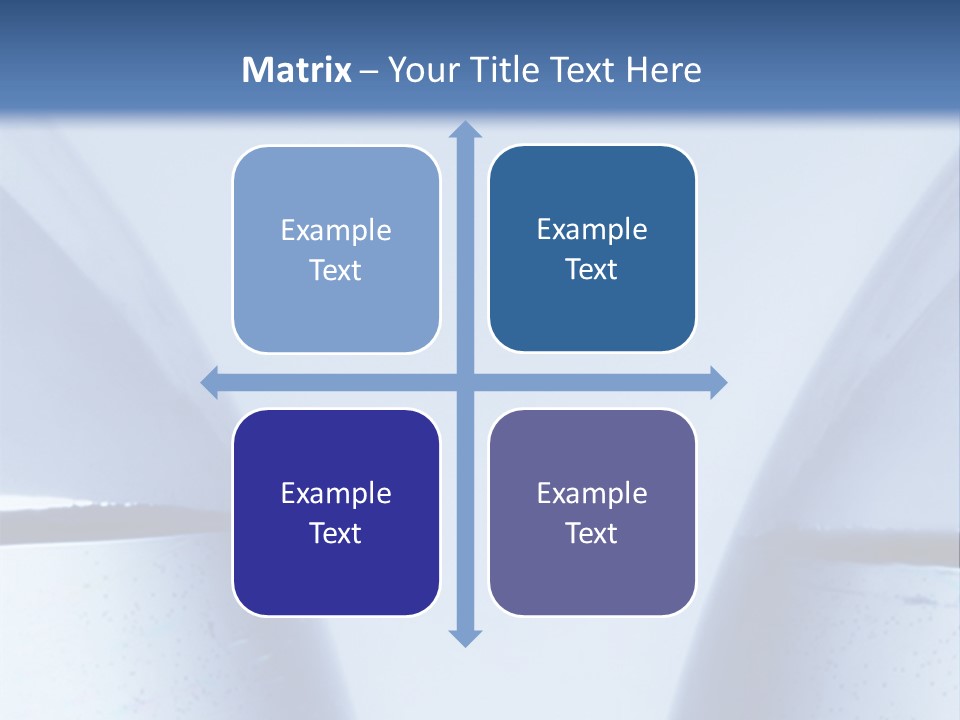 A Vase With A Fish Inside Of It On A Blue Background PowerPoint Template