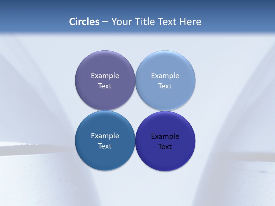 A Vase With A Fish Inside Of It On A Blue Background PowerPoint Template