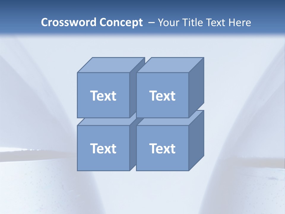 A Vase With A Fish Inside Of It On A Blue Background PowerPoint Template