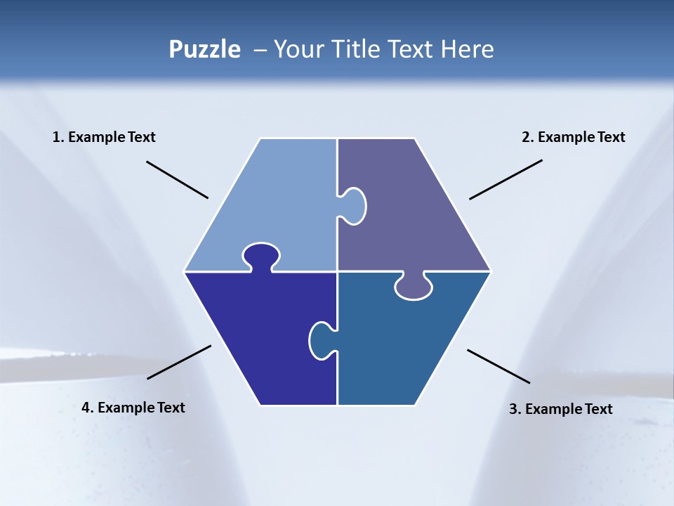 A Vase With A Fish Inside Of It On A Blue Background PowerPoint Template