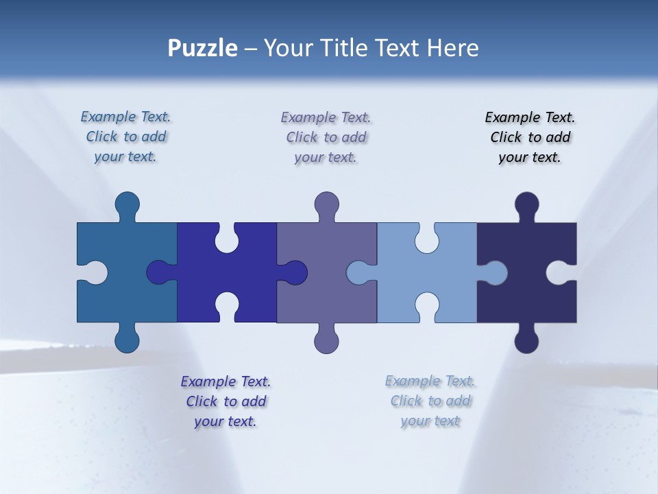 A Vase With A Fish Inside Of It On A Blue Background PowerPoint Template