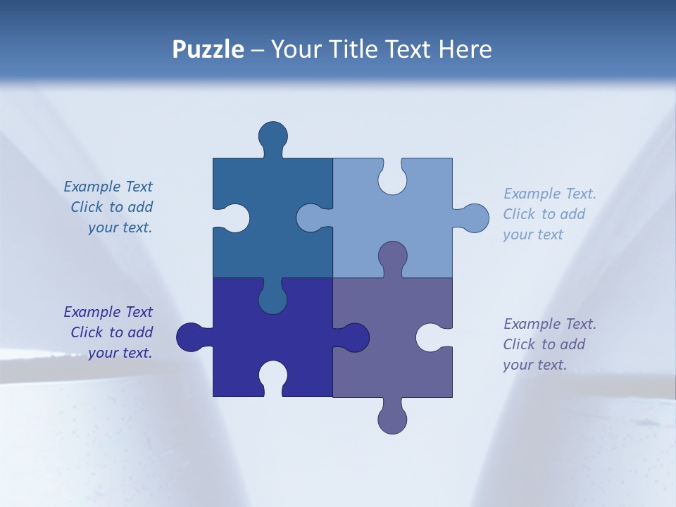 A Vase With A Fish Inside Of It On A Blue Background PowerPoint Template