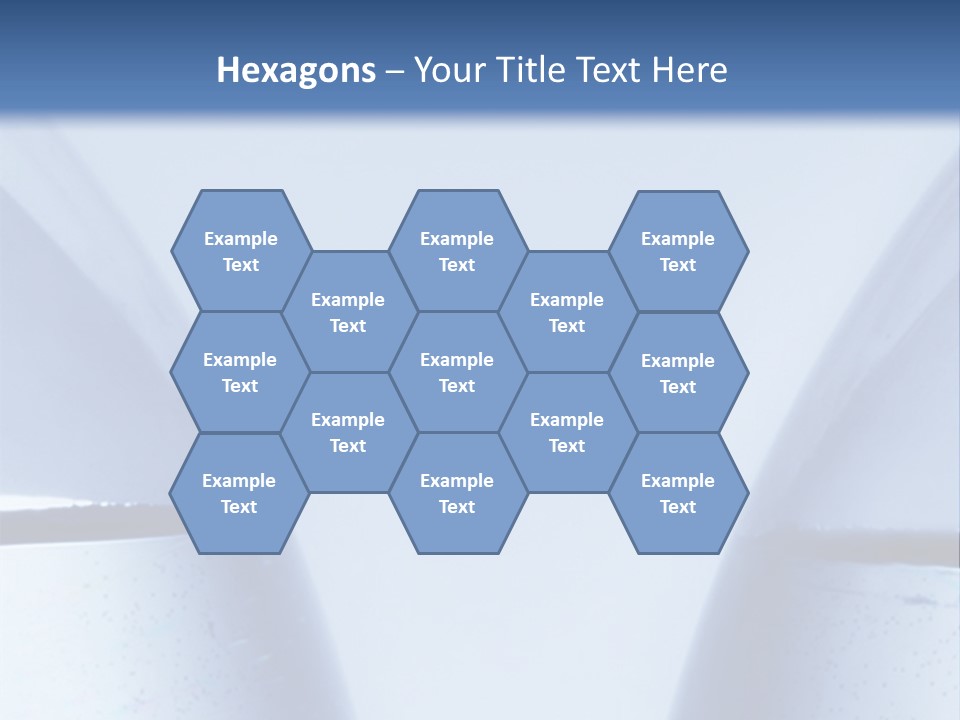 A Vase With A Fish Inside Of It On A Blue Background PowerPoint Template