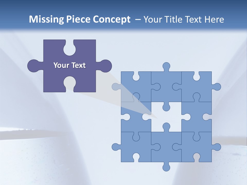 A Vase With A Fish Inside Of It On A Blue Background PowerPoint Template