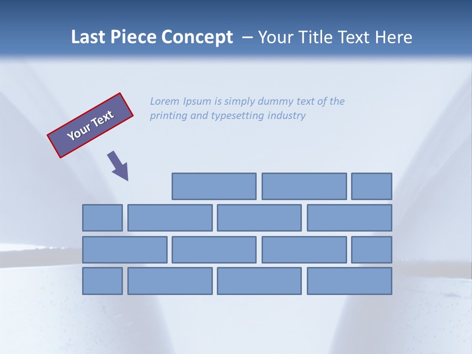 A Vase With A Fish Inside Of It On A Blue Background PowerPoint Template