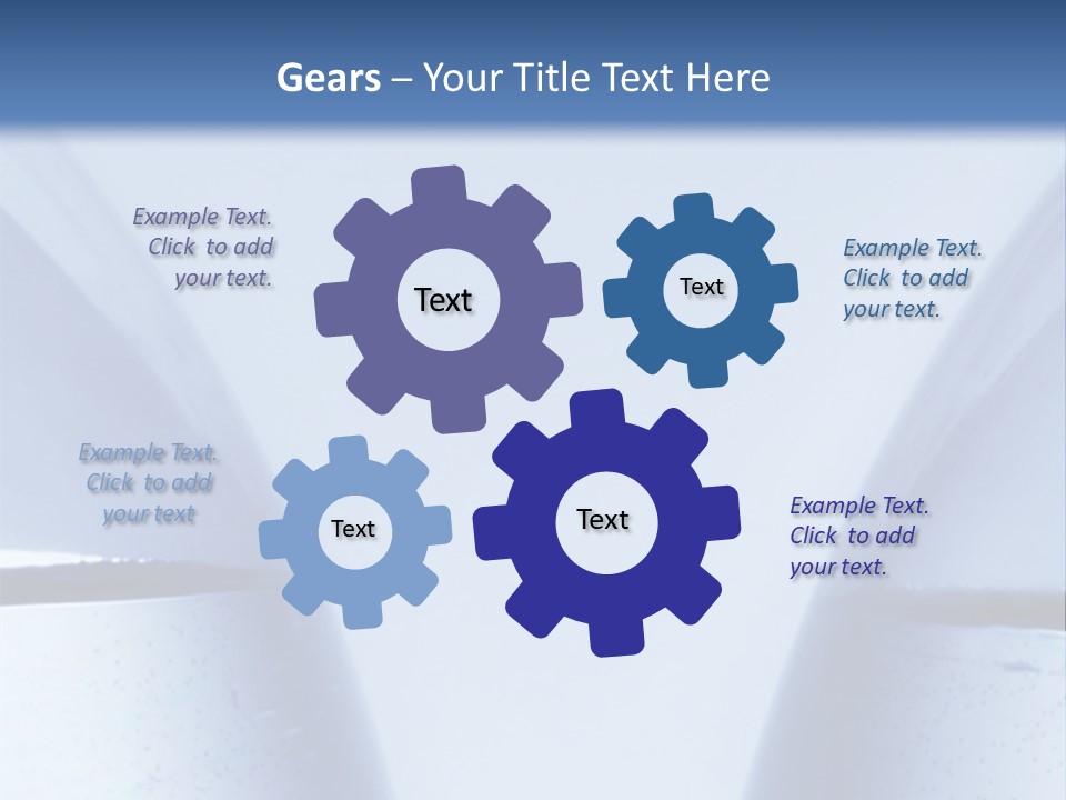 A Vase With A Fish Inside Of It On A Blue Background PowerPoint Template